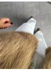 CAMEL FERMUARLI KÜRK YELEK