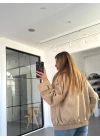 CAMEL KÜRK YAKA TRENÇKOT