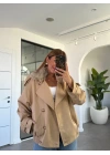 CAMEL KÜRK YAKA TRENÇKOT