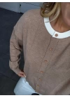 CAMEL YAKASI RENKLİ YUMOŞ HIRKA