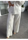 DANTEL DETAYLI EKRU PANTOLON 29615