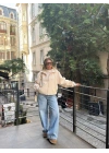EKRU TÜYLÜ KAŞE BOMBER CEKET