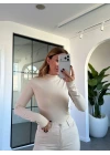 EKRU DİLVİN YARIM BALIKÇI YAKA BODY