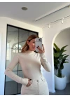 EKRU DİLVİN YARIM BALIKÇI YAKA BODY
