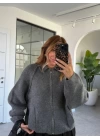 GRİ FERMUARLI HIRKA