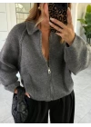GRİ FERMUARLI HIRKA
