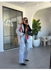 GRİ ÇİFT CEPLİ KRUVAZE YAKA CEKET