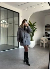 GRİ SAKALLI KAŞE BLAZER CEKET