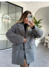 GRİ SAKALLI KAŞE BLAZER CEKET