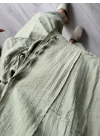 Haki Paraşüt %100 Cotton Pantolonlu Takım