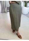 HAKİ TEK OMUZ ETEKLİ TAKIM