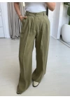 HAKİ TENSEL YÜKSEK BEL PANTOLON
