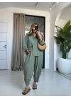 HAKİ YUMOŞ DOKULU MODAL TAKIM