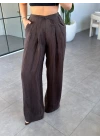 KAHVE BLUZ PANTOLON TAKIM 51357