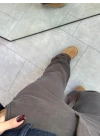 KAHVE DENİM GARNİLİ GÖMLEK PANTOLON TAKIM