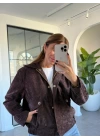 KAHVE ESKİTME BOMBER CEKET