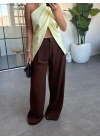 KAHVE PARİS TEK PİLİ PANTOLON