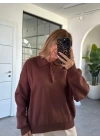 KAHVE POLO YAKA KAZAK