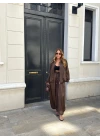 KAHVE ŞALVAR MODEL SATEN PANTOLON