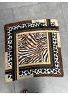 KAHVE ZEBRA DESEN İPEK ŞAL