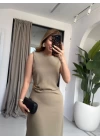 KOYU VİZON TOKALI ELBİSE