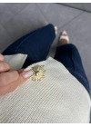 KREM GOLD DETAYLI YELEK