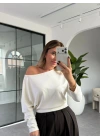 KREM OYSH MARKA YARASA KOL BLUZ