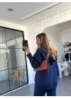 LACİVERT KAPÜŞONLU HIRKA TRİKO TAKIM