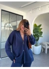 LACİVERT KAPÜŞONLU HIRKA TRİKO TAKIM