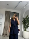 LACİVERT PREMİUM KALİTE PR YELEKLİ TAKIM