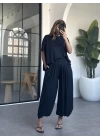 LACİVERT ŞALVAR MODEL MODAL TAKIM