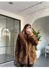 LEOPAR DESEN PREMİUM KÜRK MONT