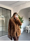 LEOPAR DESEN PREMİUM KÜRK MONT