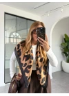 LEOPAR İPEK ŞAL (90*90)