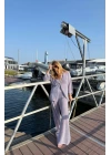 LİLA AJURLU SİMLİ TAKIM