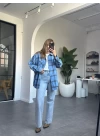 MAVİ EKOSELİ GÖMLEK