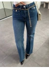 MAVİ GOLD KEMERLİ WİDELEG JEAN