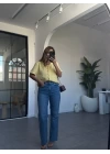 MAVİ KESİK PAÇA JEAN