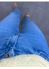 MAVİ KESİK PAÇA JEAN