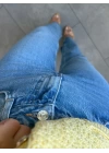 MAVİ KESİK PAÇA JEAN
