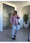 PEMBE ÇITÇITLI ODUNCU GÖMLEK