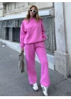 Pembe Sweat Jogger Takım