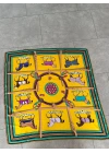 SARI AT DESENLİ İPEK ŞAL
