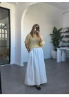 SARI DELİKLİ TRİKO