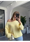 SARI KAYIK YAKA TRİKO