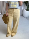SARI KETEN PANTOLON