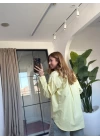 SARI POPLİN GÖMLEK