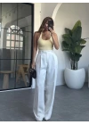 SARI SIRT DEKOLTELİ BLUZ