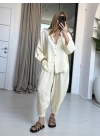 SARI YUMOŞ DOKULU MODAL TAKIM