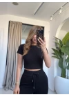 SİYAH CROP TAKIM